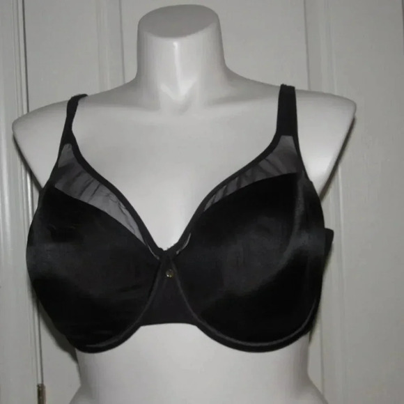 CACIQUE Full Coverage Underwire Black Bra Size 44DD - Picture 1 of 5